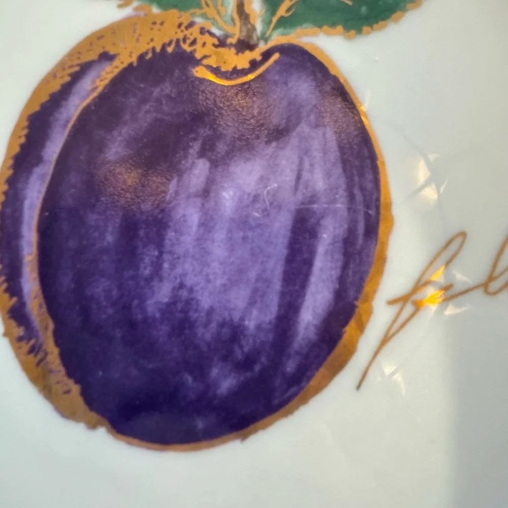 Crate & Barrel | Set Hand Painted Lunch/Dessert Plates -Each Plate Different!